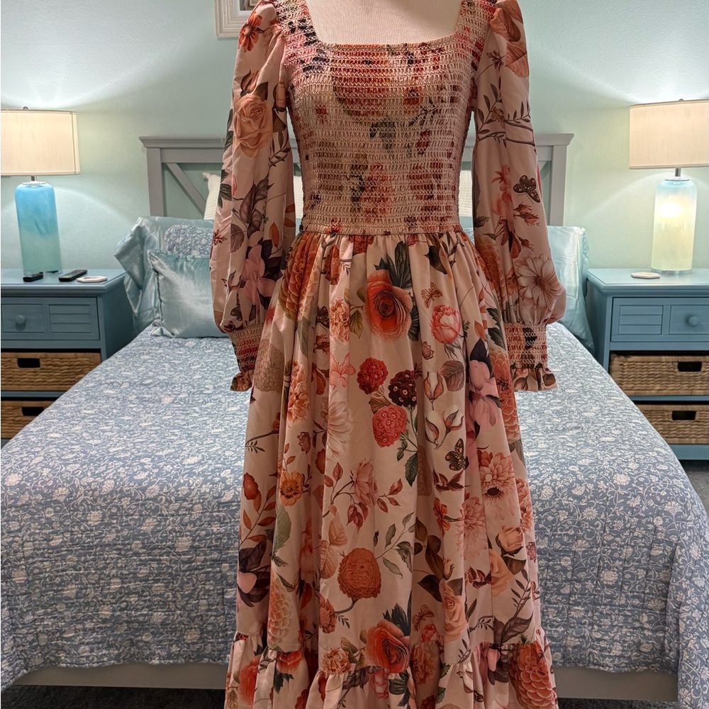 JessaKae Floral Long Sleeve Maxi Dress